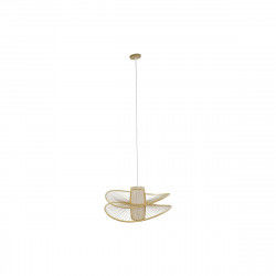 Ceiling Light DKD Home Decor White Brown Bamboo 50 W 70 x 70 x 32 cm