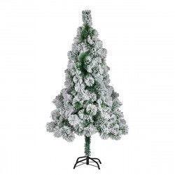 Christmas Tree White Green Metal Plastic 100 x 210 cm