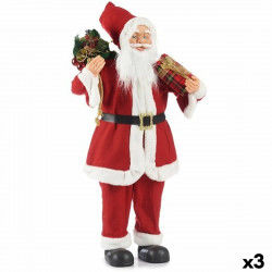 Babbo Natale Pacco Regalo Bianco Nero Rosso 40 x 92 x 36 cm (3 Unità)