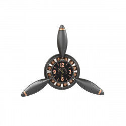 Muurklok Home ESPRIT Grijs Koper Gouden Donker grijs PVC Metaal Propellers...