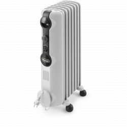 Radiatore a Olio (7 elementi) DeLonghi Radia Bianco Grigio 1500 W