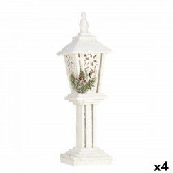 Lampadaire Blanc Bois Plastique 17 x 60 x 17 cm (4 Unités)