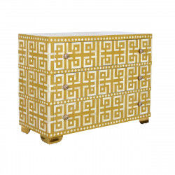 Cómoda DKD Home Decor Amarillo Blanco Hueso 100 x 40 x 75 cm