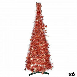 Christmas Tree Bronze Tinsel 38 x 38 x 150 cm (6 Units)