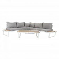 Garden sofa DKD Home Decor Grey Resin Steel 231 x 219 x 74 cm 231 x 231 x 74...