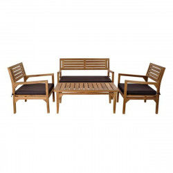 Tafelset met 3 fauteuils DKD Home Decor Teakboom 127 x 72 x 88 cm (4 pcs)