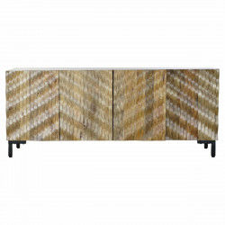 Anrichte DKD Home Decor   177 x 45 x 75 cm Schwarz Metall Braun Mango-Holz