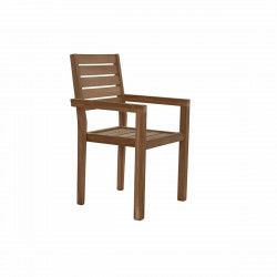 Silla de Jardín DKD Home Decor Marrón Teca 58 x 48 x 91 cm (58 x 48 x 91 cm)