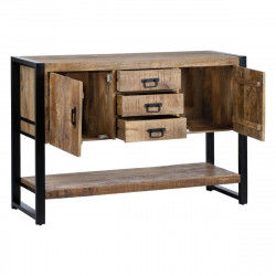 Buffet MARA Noir Naturel Bois Fer bois et métal Bois de manguier 135 x 45 x...