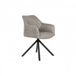 Silla DKD Home Decor Negro Gris 55 x 58 x 83 cm