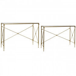 Consola DKD Home Decor Dorado Metal Mármol 119 x 33 x 80 cm