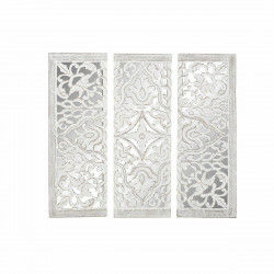 Décoration murale DKD Home Decor Miroir Bois MDF (3 pcs) (40 x 2.5 x 122 cm)...