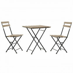 Tafel met stoelen DKD Home Decor 60 x 60 x 74 cm (3 pcs)