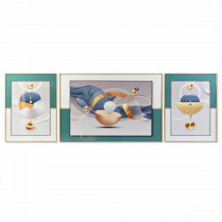 Set di 3 quadri DKD Home Decor Moderno (240 x 3 x 80 cm)