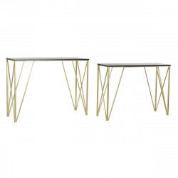 Console DKD Home Decor Zwart Gouden Hout Metaal 107,5 x 36 x 79,5 cm