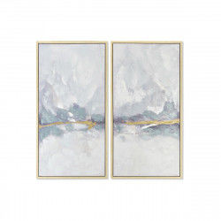 Set of 2 pictures DKD Home Decor Abstract 120 x 4 x 120 cm Urban