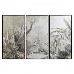 Juego de 3 cuadros DKD Home Decor 180 x 4 x 120 cm Tropical 30 x 40 cm