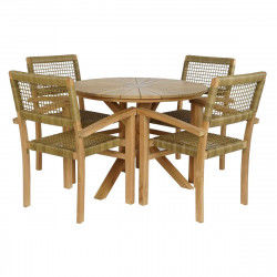 Ensemble Table + 4 Chaises DKD Home Decor 100 x 100 x 75 cm