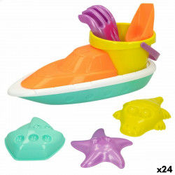 Strandspeelgoedset Colorbaby 7 Onderdelen Boot Polypropyleen (24 Stuks)