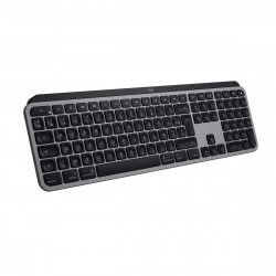 Clavier Logitech MX Keys Noir Sans fil Bluetooth Gris AZERTY