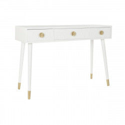 Consola DKD Home Decor Blanco Dorado Abeto Madera MDF 110 x 42,5 x 78 cm