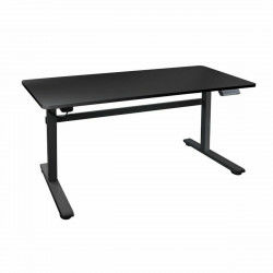 Mesa de Escritorio TooQ TQESSD01-BK Negro Ajustable en altura 140 x 60 cm Acero