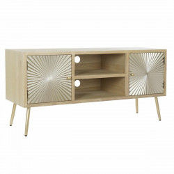 Mobile TV DKD Home Decor 130 x 40 x 60 cm Abete Naturale Dorato Metallo Legno...