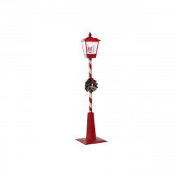 Farola DKD Home Decor Blanco Rojo Metal 30 x 30 x 180 cm