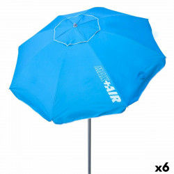 Parasol Aktive UV50 Ø 200 cm Bleu Polyester Aluminium 200 x 198,5 x 200 cm (6...