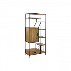 Shelves DKD Home Decor 80 x 40 x 180,5 cm Fir Natural Black Iron