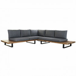 Garden sofa DKD Home Decor Aluminium Acacia (2 pcs)