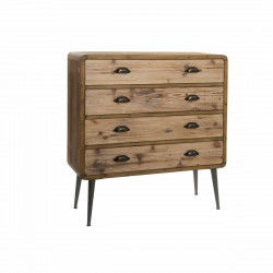 Chest of drawers DKD Home Decor Brown Wood Metal Natural Modern Loft 90 x 30...