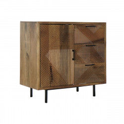 Buffet DKD Home Decor Naturel Métal Bois de manguier (90 x 40 x 87 cm)