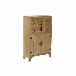 Chest of drawers DKD Home Decor Black Red Natural Fir MDF Wood Oriental 63 x...