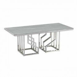 Hoofdtafel DKD Home Decor Wit Zilverkleurig Kristal Staal 120 x 60 x 40 cm