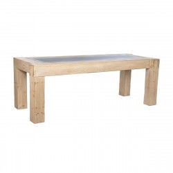 Eettafel Home ESPRIT Natuurlijk Spar Hout MDF 220 x 90 x 76 cm