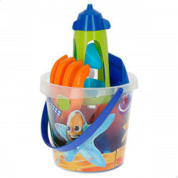 Strandspeelgoedset Colorbaby Mr Craby Ø 18 cm Polypropyleen (16 Stuks)