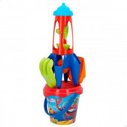 Set de jouets de plage Colorbaby Fusée polypropylène (25 Unités)