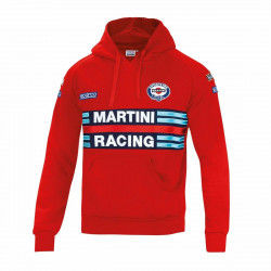 Felpa con Cappuccio Uomo Sparco MARTINI RACING Rosso Taglia XL