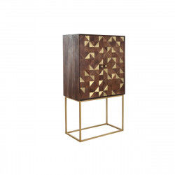 Dientafel DKD Home Decor Wit Zwart Gouden Donkerbruin 84 x 43 x 152 cm