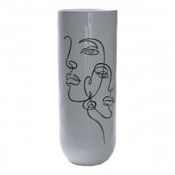 Vase DKD Home Decor Abstract White Resin Modern (35 x 35 x 90 cm)