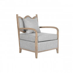 Sillón DKD Home Decor 66 x 70 x 88 cm 70 x 73 x 88 cm Abeto Marrón claro Gris...