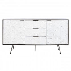 Buffet DKD Home Decor 150 x 43 x 80 cm Blanc Brun foncé Bois de manguier