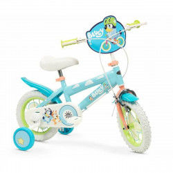 Kinderfiets Bluey 12" Blauw Groen