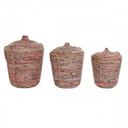 Set de basket DKD Home Decor Rotin (51 x 51 x 67 cm)