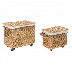 Basket spelset DKD Home Decor vlechtwerk (48 x 33 x 43 cm)