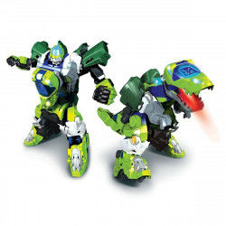 Robot Vtech Switch&Go Dinos Vert Dinosaure 2 en 1 Télécommandé