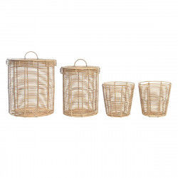 Basket spelset DKD Home Decor 42 x 42 x 48 cm Metaal Polypropyleen Boho