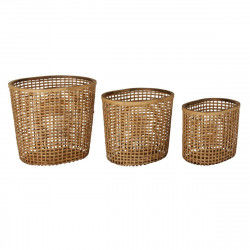 Basket set DKD Home Decor 54,5 x 43 x 50 cm Tropical