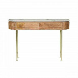 Consola DKD Home Decor 110 x 30 x 76 cm 102 x 30 x 76 cm Dorado Marrón Blanco...